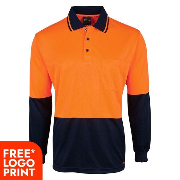 Mens HV Long Sleeve Jacquard Non Cuff Thumbnail