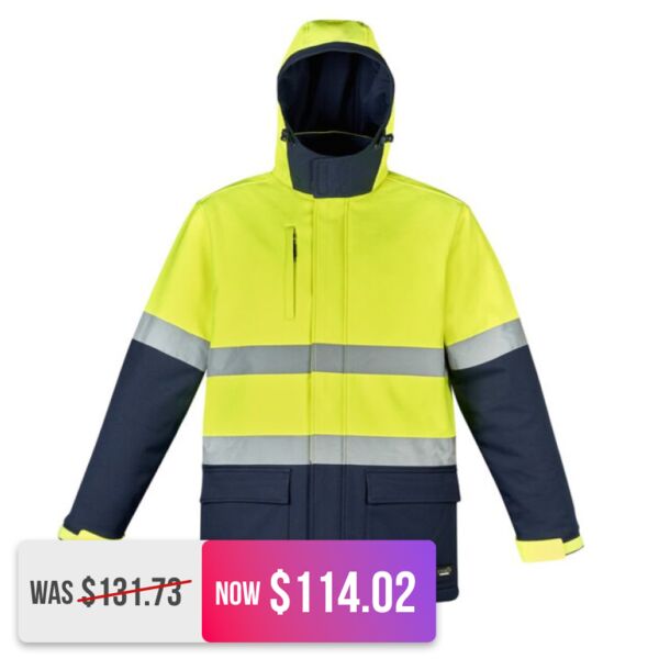 Unisex Hi Vis Antarctic Softshell Taped Jacket Thumbnail